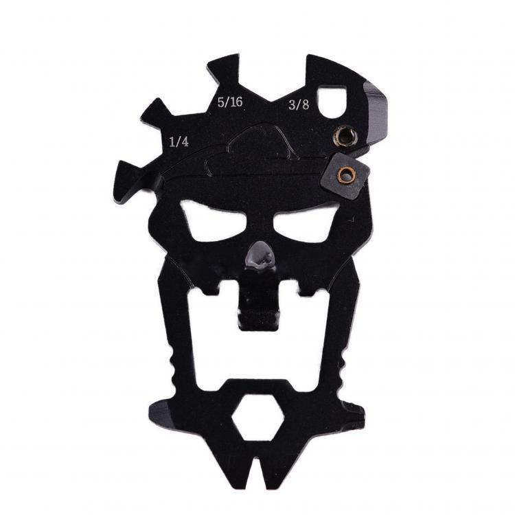 shopping מטבח ופינת אוכל KCASA 12 In 1 Outdoor Skull Multifunctional Combination Tool Multi-function Bottle Opener Screwdriver Key Knife Sharpener Carabine