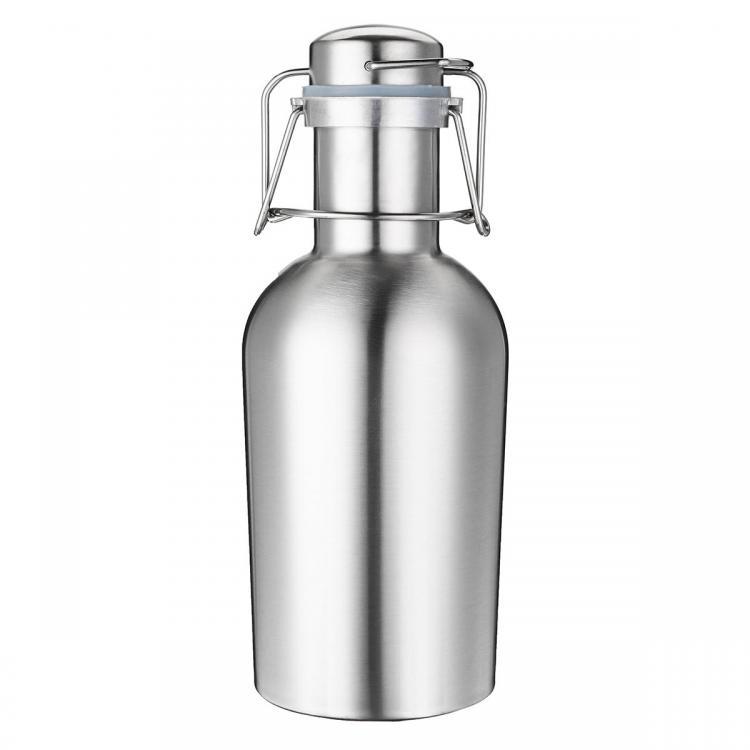 shopping מטבח ופינת אוכל 1L Single Layer Stainless Steel B eer W-ine Beverage Pot Bottles Barrel B-eer Pot
