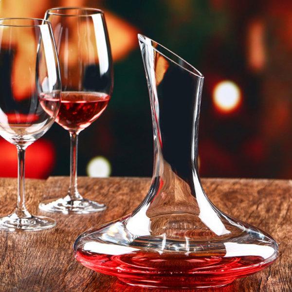 shopping מטבח ופינת אוכל 1500ml Elegant Lead Free Crystal Glass Wine Decanter Red Wine Carafe Aerator Wine Pourer