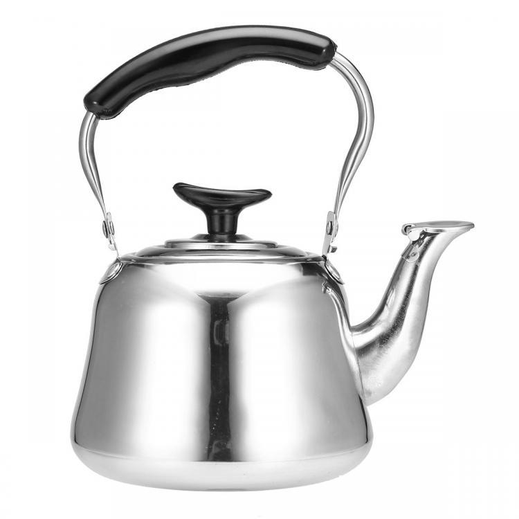 shopping מטבח ופינת אוכל 1L Stainless Steel Whistling Kettle Boiling Water Tea Coffee Maker Silver Water Boiler