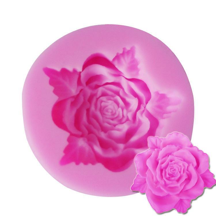 shopping מטבח ופינת אוכל Silicon Fondant Mold 3D Mini Rose Cake Silicone Mlod Decoration Chocolate Fondant Mould Mold