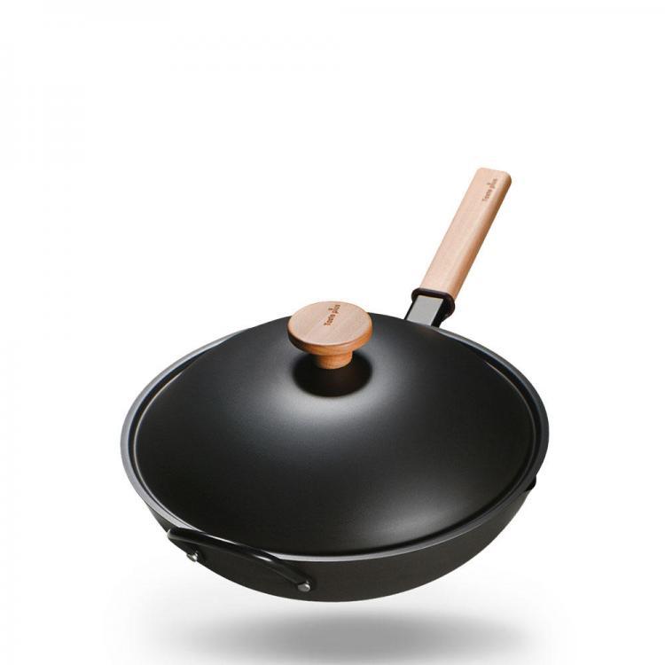 shopping מטבח ופינת אוכל Taste Plus MOTOFE TP3C32 32CM Iron Frying Pan Pot Kettle Smoke-free Pan Kitchen Cookware Supplies Induction Cooker From Xiaomi You