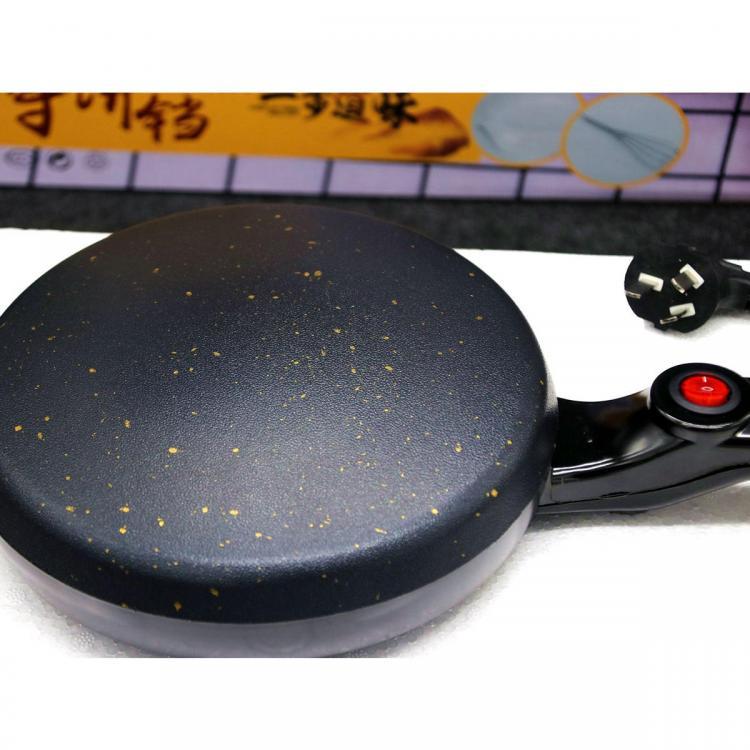 shopping מטבח ופינת אוכל 600W Kitchen Electric Griddle Pancake Baking Crepe Maker Cake Pan Pizza Machine