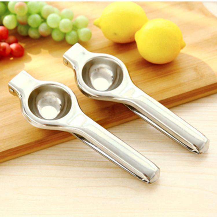 shopping מטבח ופינת אוכל 1PCS Stainless Steel Hand Manual Lemon Juicer Orange Squeezer Juice Extractor Fruit Juicer