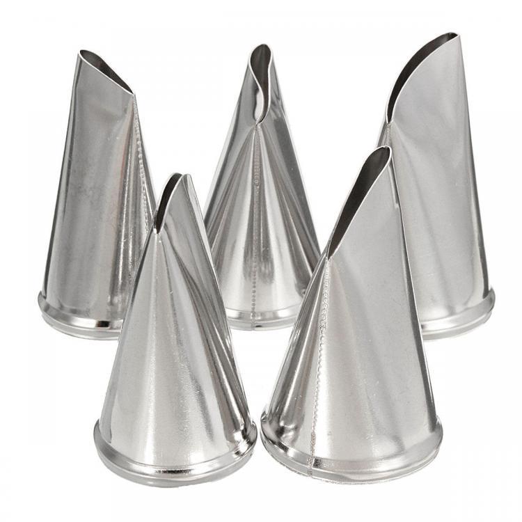 shopping מטבח ופינת אוכל 5 PCS Flower Petal Icing Piping Nozzle Cake Decorating Pastry Baking Tools