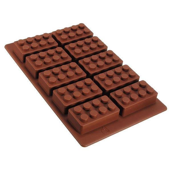 shopping מטבח ופינת אוכל Brick Pattern Silicone Ice Cube Jelly Tray Maker Chocolate Mold