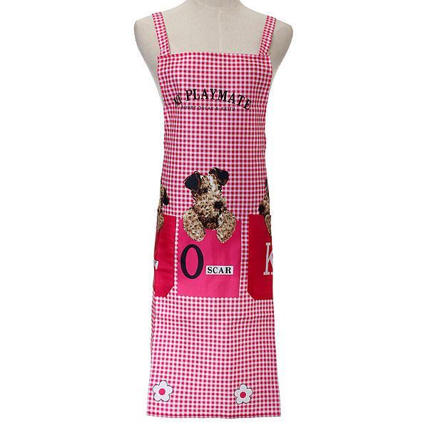 shopping מטבח ופינת אוכל Cartoon Dog Apron Waterproof Kitchen Apron Woman Man Apron Kitchen Apron