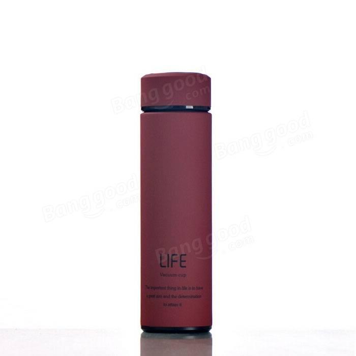 shopping מטבח ופינת אוכל 500ml Fashional Stainless Steel Travel Mug Thermos Vacuum Flask Cup Bottle Gift