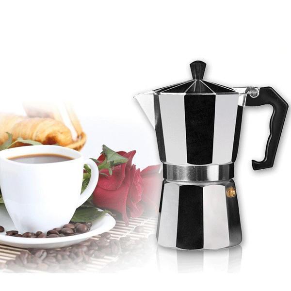 shopping מטבח ופינת אוכל Aluminum Moka Espresso Latte Percolator Stove Coffee Maker Pot Coffee Percolators