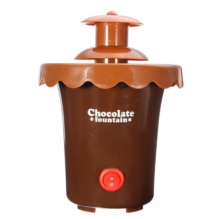 shopping מטבח ופינת אוכל Chocolate Fondue Machine Fountain 2 Tiers Mini Maker Waterfall Melting Machine