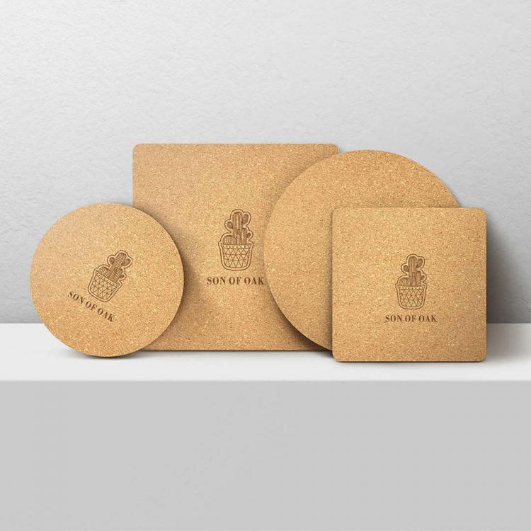 shopping מטבח ופינת אוכל XiangEr 2PCS Natural Cork Multi-Purpose Pot Mat Plate Pan Pads From Xiaomi Youpin Kitchen Anti-heat Pads Insulated Mat Pot Pads