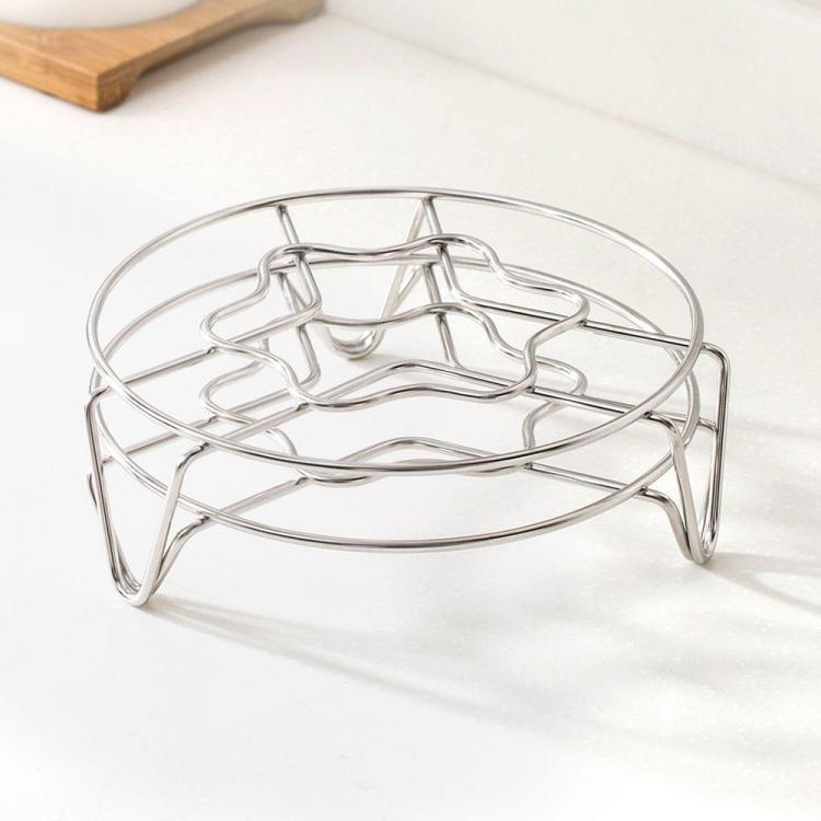 shopping מטבח ופינת אוכל Jordan&amp;Judy Multifunctional Metal Steaming Rack 304 Stainless Steel Home Kitchen Cooking Pot Steamer Tray Steaming Stand
