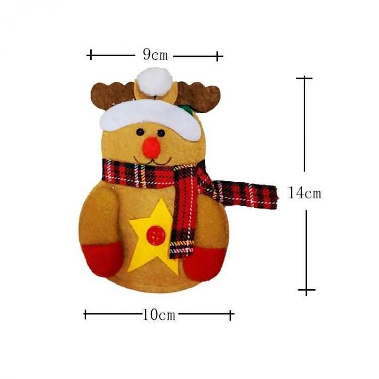 shopping מטבח ופינת אוכל Christmas Tableware Knife Fork Holders Santa Clothes Style Fork Bags Cover Suit Christmas Festival
