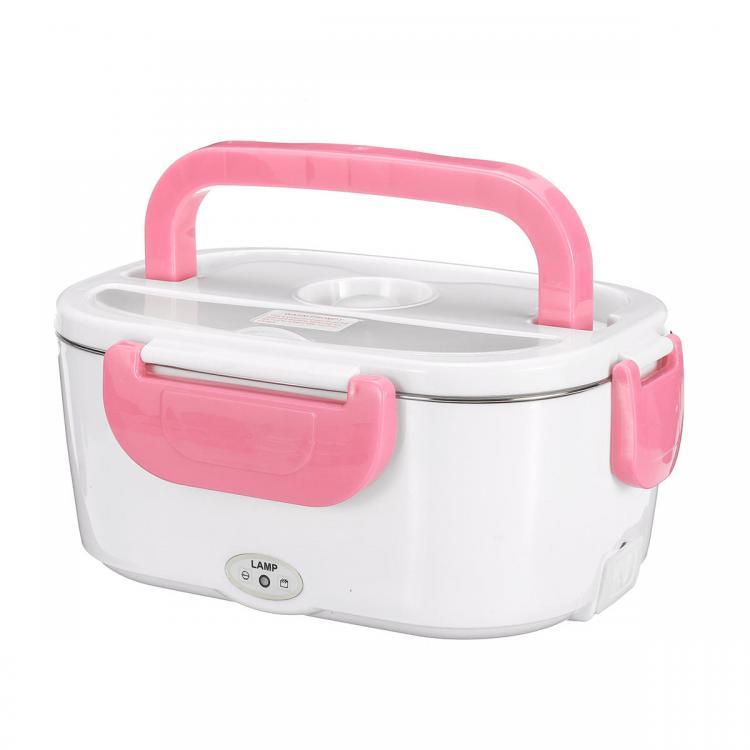 shopping מטבח ופינת אוכל Dual Use Car+EU Plug Stainless Steel Food Warmer Electric Lunch Box Lunch Bneto Heater 40W