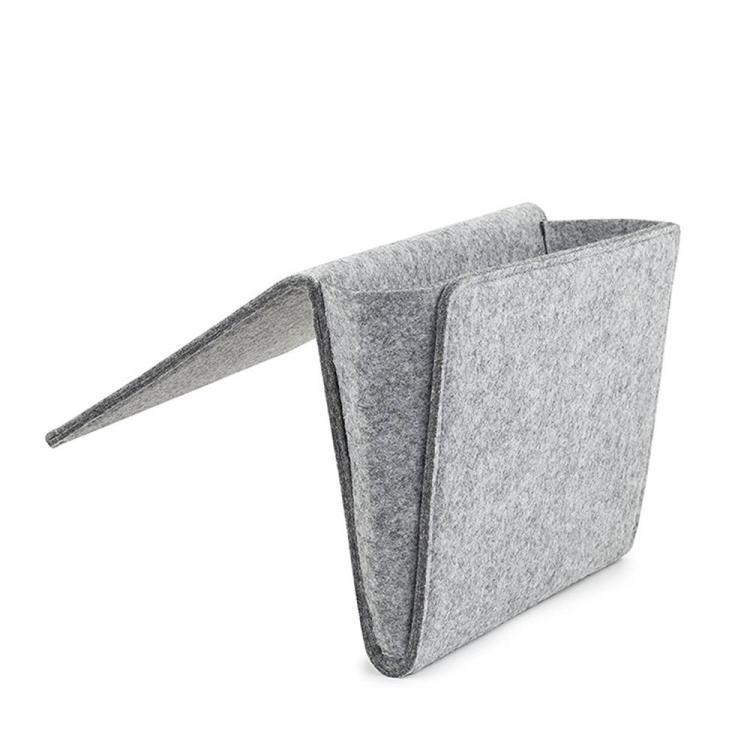 shopping מטבח ופינת אוכל Felt Multifunction Bedside Sofa Hanging Holder Storage Organizer Box Magazine Smart Phone Remote Controll Storage Bag Pockets