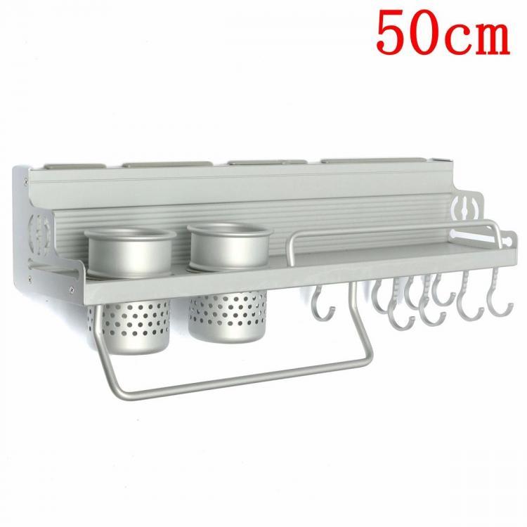shopping מטבח ופינת אוכל Multifunction Kitchen Pan Storage Rack Organizer Holder Hooks Spice Shelf