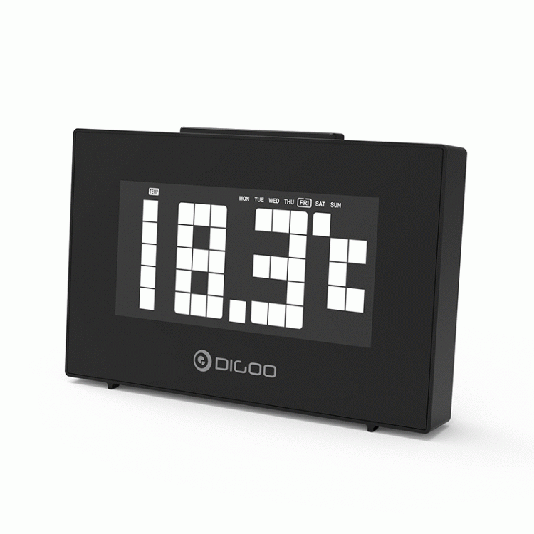 shopping קישוט הבית [2019 Third Digoo Carnival] Digoo DG-C9 Multifunctional Lattice Time Snooze Alarm Weekday Automatically Temperature Electronical D