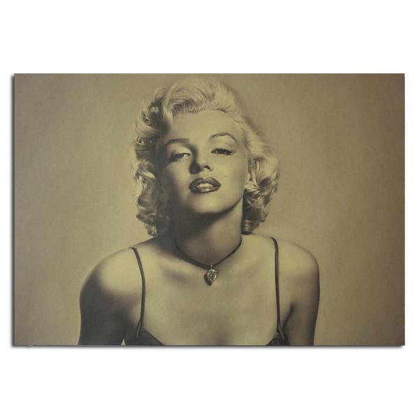 shopping קישוט הבית Marilyn Monroe Poster Kraft Paper Wall Poster DIY Wall Art 21 inch X 14 inch