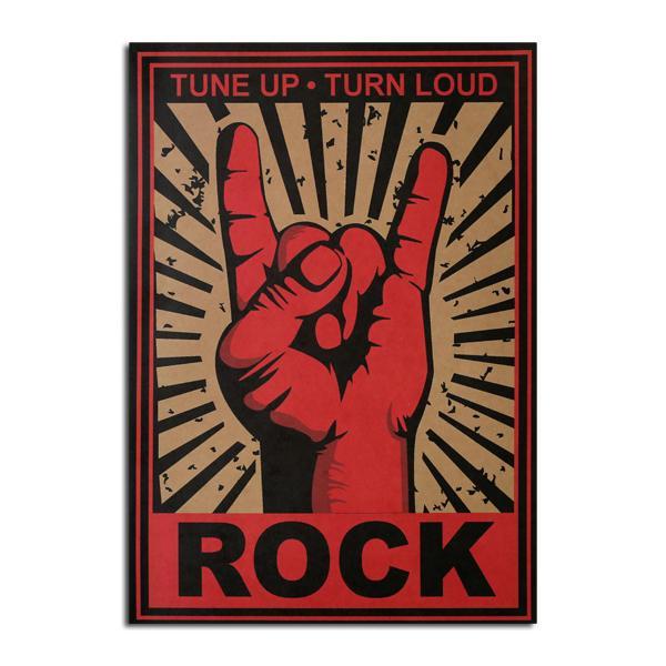 shopping קישוט הבית Rock Poster Kraft Paper Wall Poster Sticker DIY Wall Art 21 inch X 14 inch