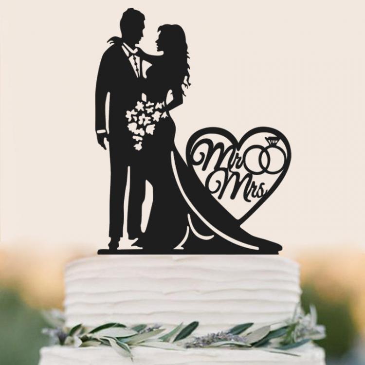 shopping קישוט הבית Acrylic Bride And Groom With Love Cake Cake Wedding Cake Decoration