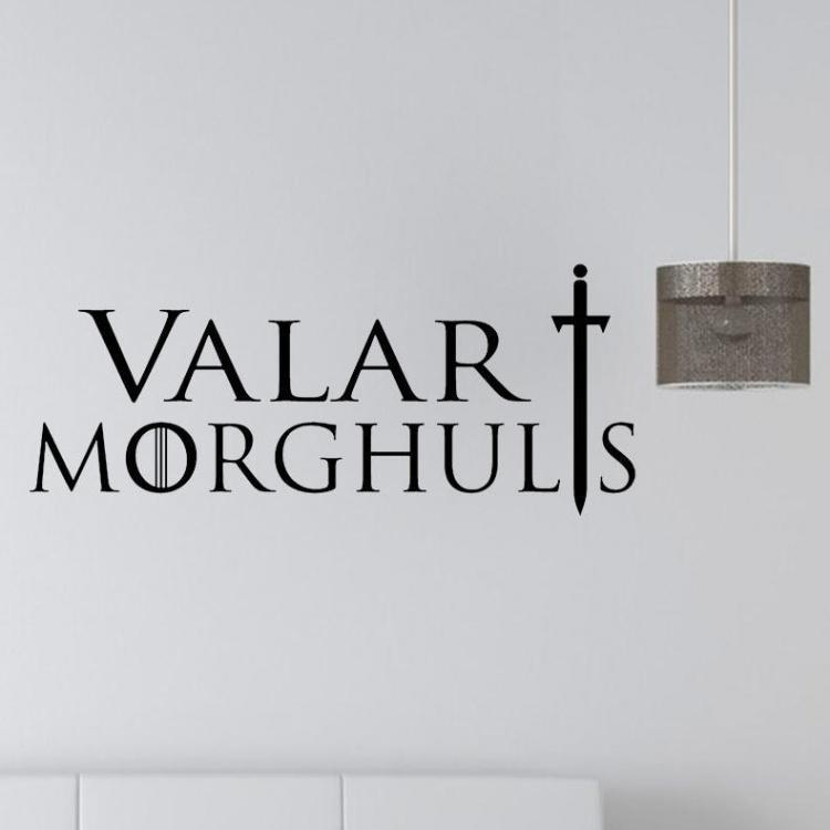 shopping קישוט הבית T-17 Game Of Thrones Valar Morghults Mortals Have A Death
