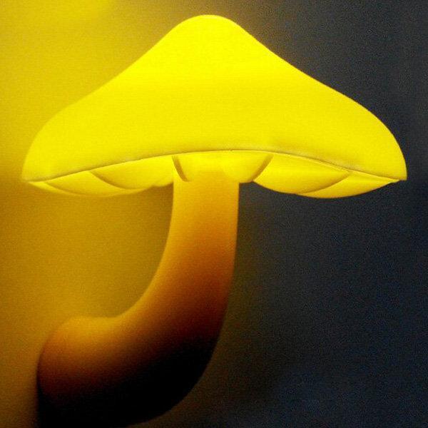 shopping קישוט הבית Mini Mushroom Wall Night Light Light Control Bedroom Lamp