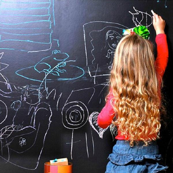 shopping קישוט הבית 60x200CM Blackboard Wall Sticker Waterproof Chalkboard Decal Home