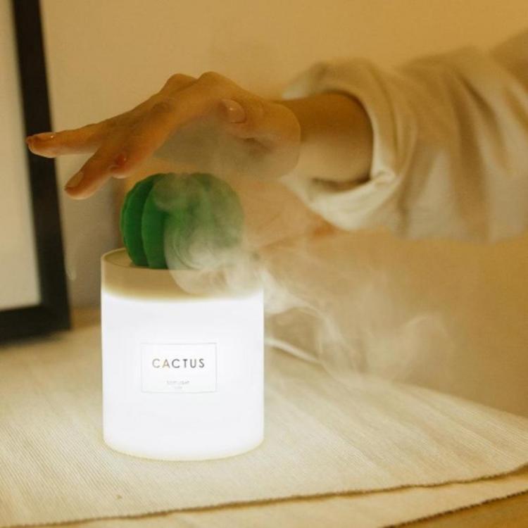 shopping קישוט הבית SOTHING 306B 280ML Cactus USB Mini Humidifier Ultrasonic Aromatherapy Car Humidifier Air Diffuser Mist Maker for Home Office