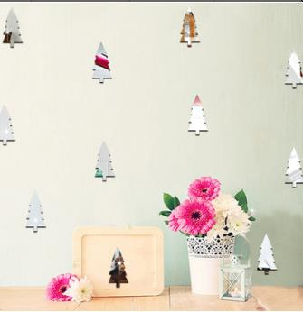 shopping קישוט הבית Christmas 2017 Funlife Children Room Decoration Wall Stickers Christmas Tree Forest Decoration