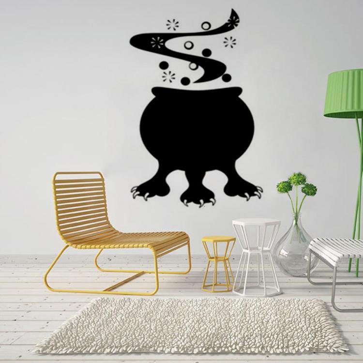 shopping קישוט הבית Creative Halloween Cooking Pot Claw PVC Waterproof Wall Sticker Removable Vinyl Art Mural Decoration Stickers Environmental Protec