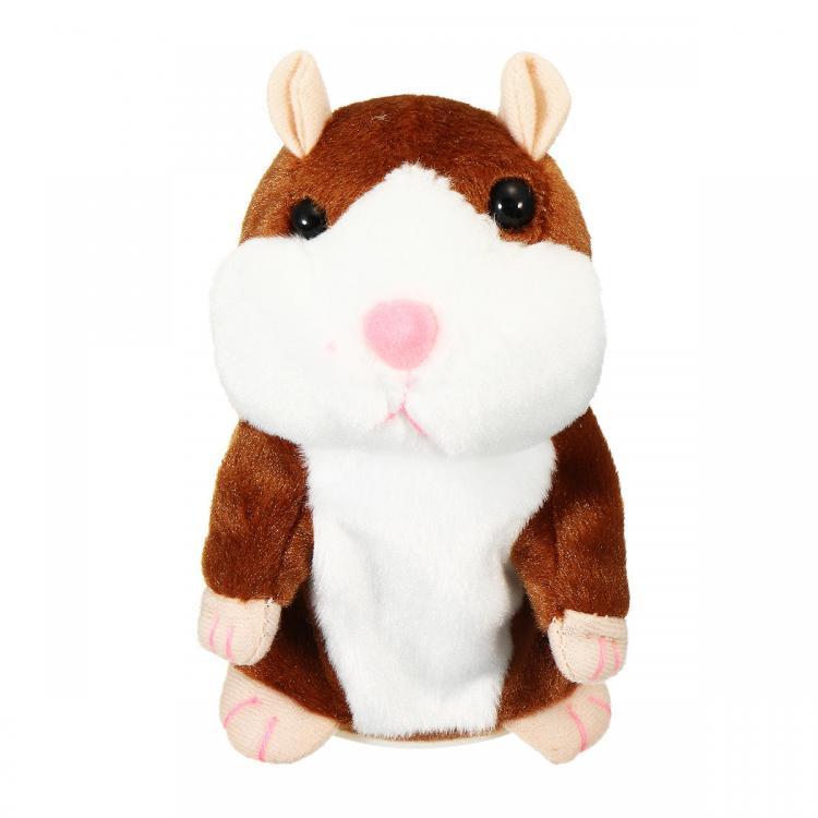 shopping קישוט הבית 16/18cm Speaking Hamster Plush Toy Children Record Sound Game Battery Powered Toys