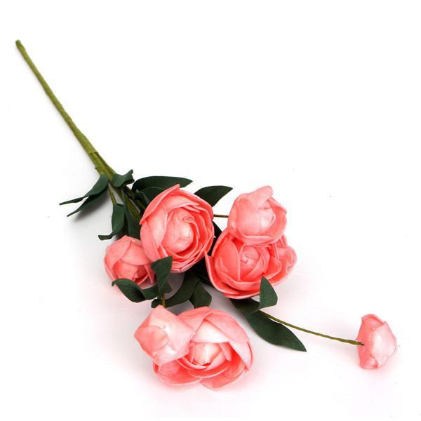 shopping קישוט הבית 7 Heads Artificial Camellia Handmade Flowers Simulation Camellia Home Decoration