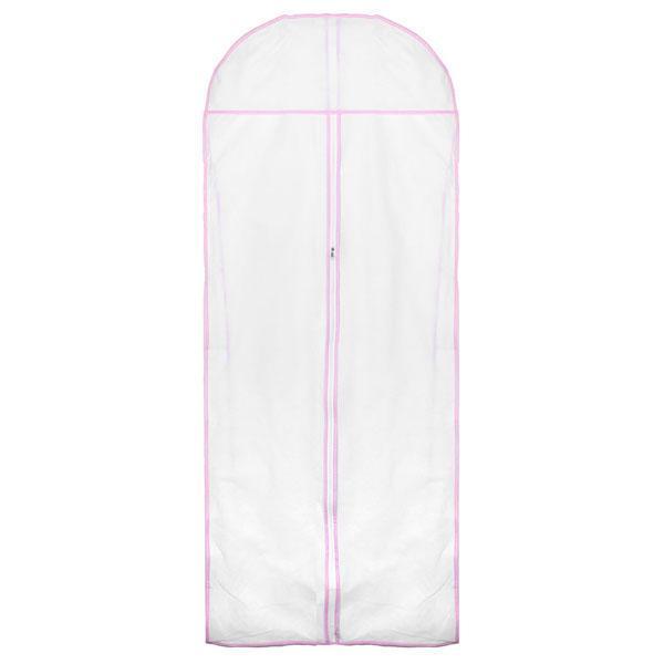 shopping סידור הבית 150CM Wedding Dress Storage Bag Bridal Gown Garment Cover Carrier Zip Clothes Storage Bag