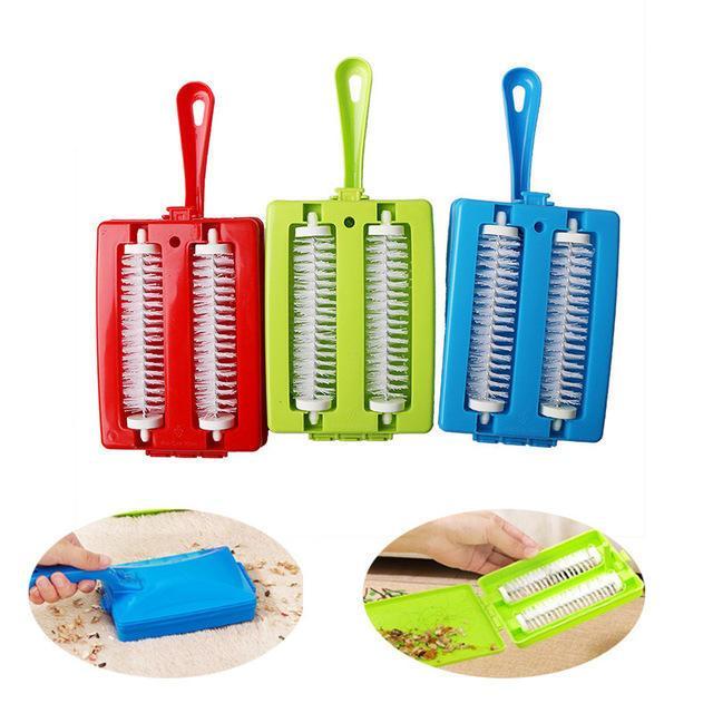 shopping סידור הבית Plastic Hand-held Carpet Debris Cleaning Brushes Sofa Carpet Pet Hair Brush Multi-functional Dust Cleaning Tool