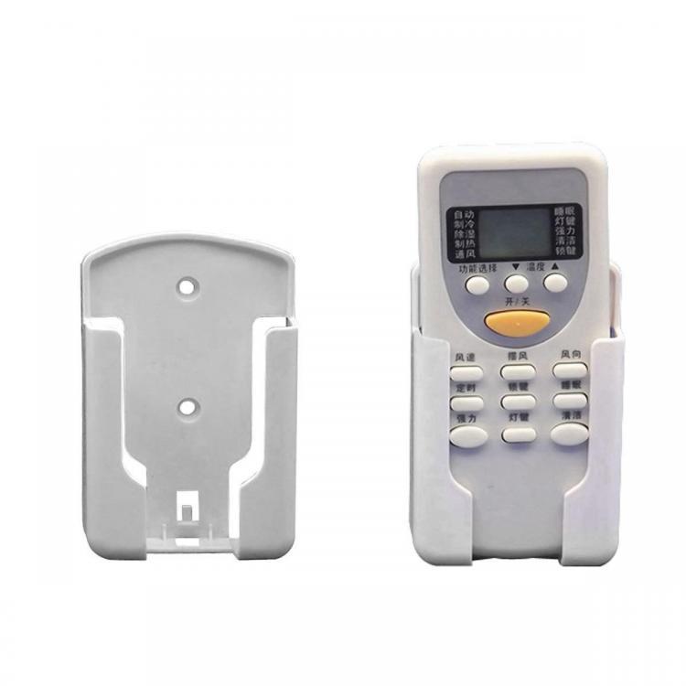 shopping סידור הבית Universal Air Conditioner Remote Control Holder Wall Mounted Storage Box White