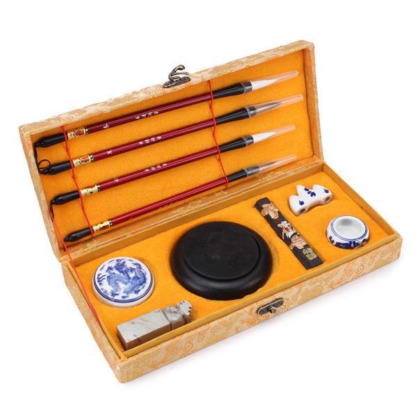 shopping סידור הבית Chinese Calligraphy Set Writing Craft Gift Kits With Case