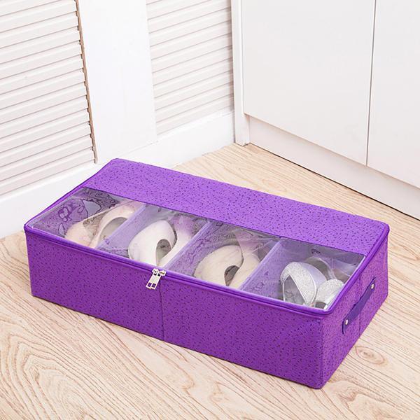 shopping סידור הבית Foldable Thickening Shoes Organizer Transparent Boots Storage Bag Clothes Storage Bag