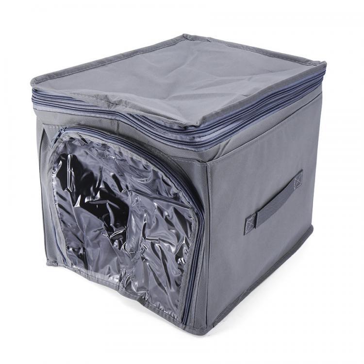 shopping סידור הבית Visible Clothes Storage Bag Non-woven Bamboo Charcoal Organizer Portable for Pillow Quilt Blanket Bedding
