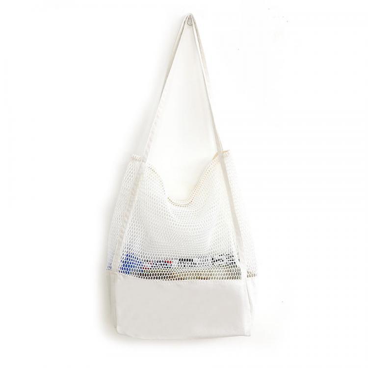 shopping סידור הבית KCASA KC-0781 Large Shopping Storage Bag Durable Canvas Travel Beach Tote Shoulder Bag