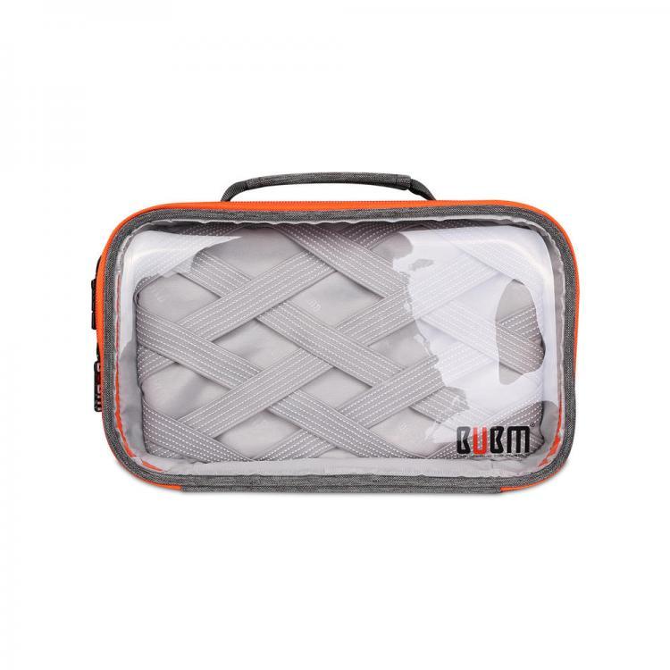 shopping סידור הבית BUBM TTR Multi-functional Portable Transparent Electronics Accessories Organizer Travel Cosmetics Carrying Case Wash Supplies Stor