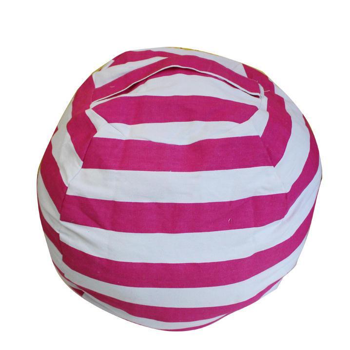 shopping סידור הבית Honana Large Capacity Stuffed Animal Storage Bean Bag Canvas Chair Hammock Home Organizer for Kids' Plush Toys Clothes