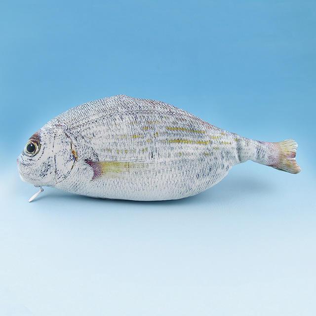 shopping סידור הבית WAM PC-07 Fish Pencils Case Cute Simulation Cloth Plush Fish Pen Box Large Capacity School Stationer