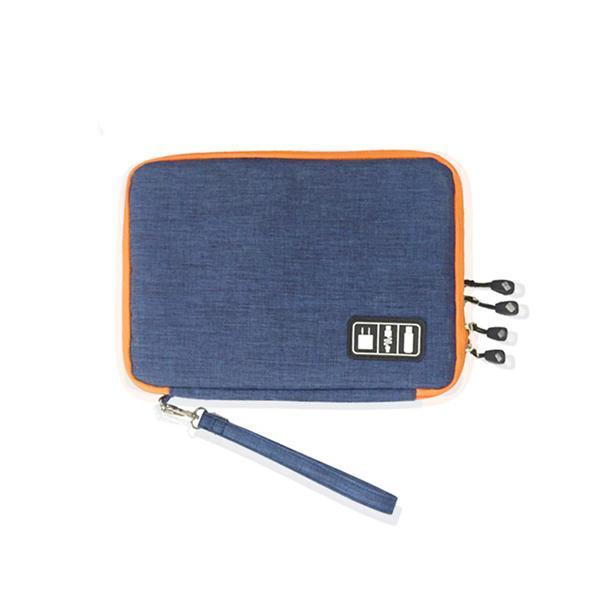 shopping סידור הבית Honana HN-CB1 Double Layer Cable Storage Bag Electronic Accessories Organizer Travel Gear
