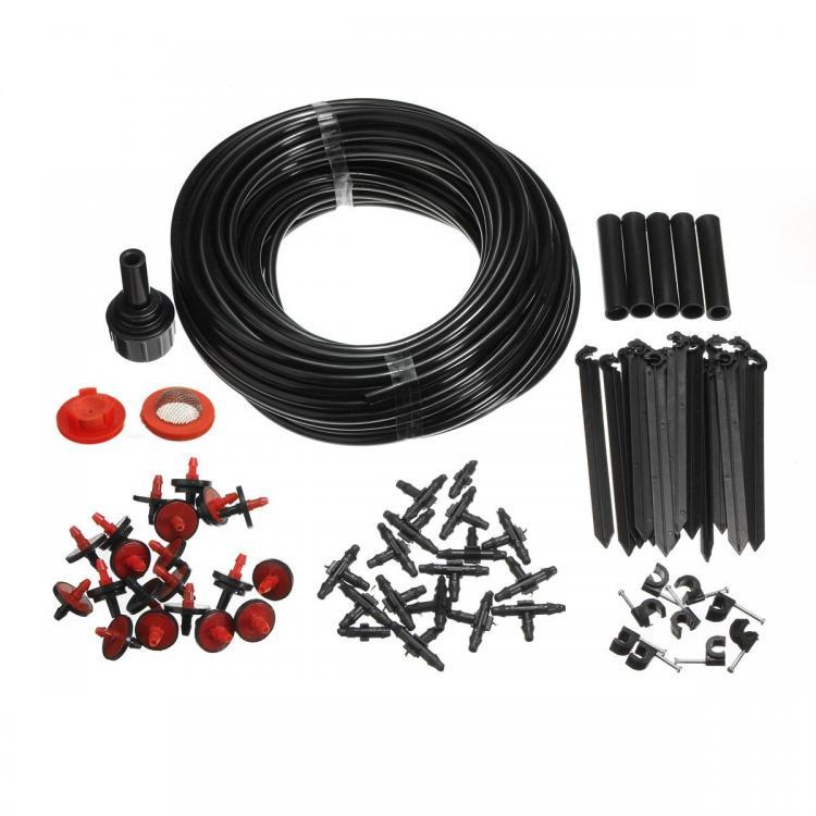 shopping גינה וגנים 23m Garden Micro Drip Irrigation System Atomization Micro Sprinkler Cooling Kit