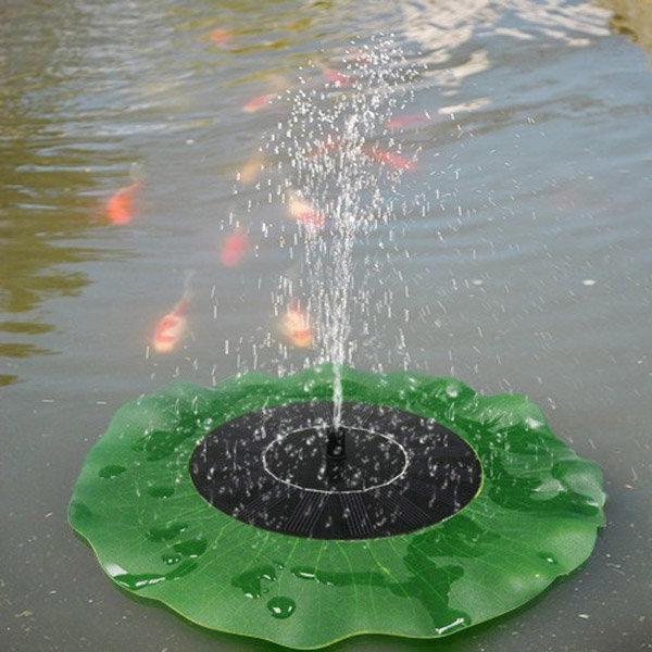 shopping גינה וגנים Solar Floating Lotus Leaf Fountain Water Pump Garden Pond Decoration