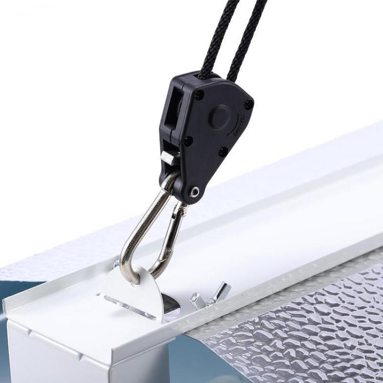 shopping גינה וגנים Pair of 1/8 Adjustable Grow Light Rope Hanger Lift Hook Hoisting Device
