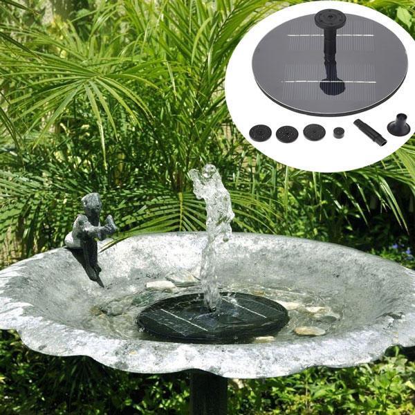 shopping גינה וגנים 8V 1.4W Mini Solar Panel Brushless Water Pump Garden Floating Fountain Pool Plants Watering Kit