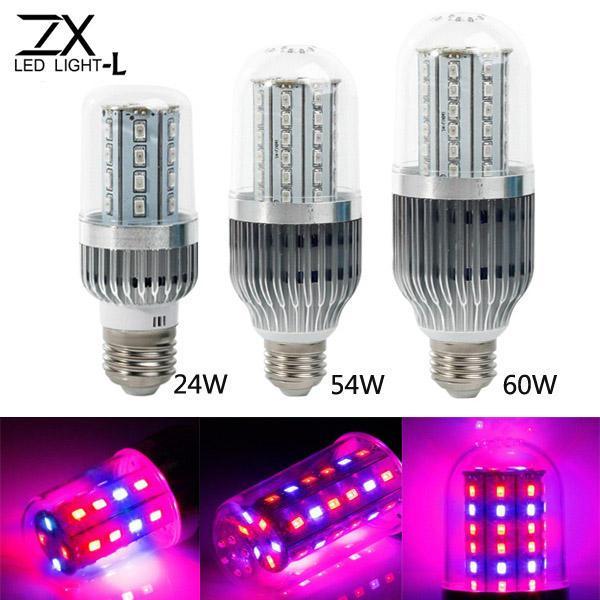 shopping גינה וגנים ZX 360 Degree 28W 54W 60W E27 LED Plant Grow Lamp Bulb Garden Greenhouse Plant Seedling Light