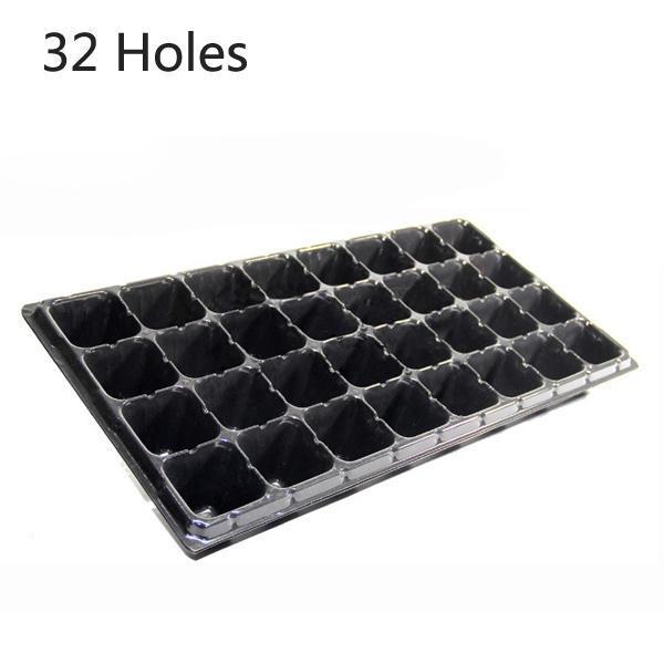 shopping גינה וגנים 21 32 50 Holes Vegetable Flower Seeds Growing Tray Garden Plant Nursery Seedling Plate pot