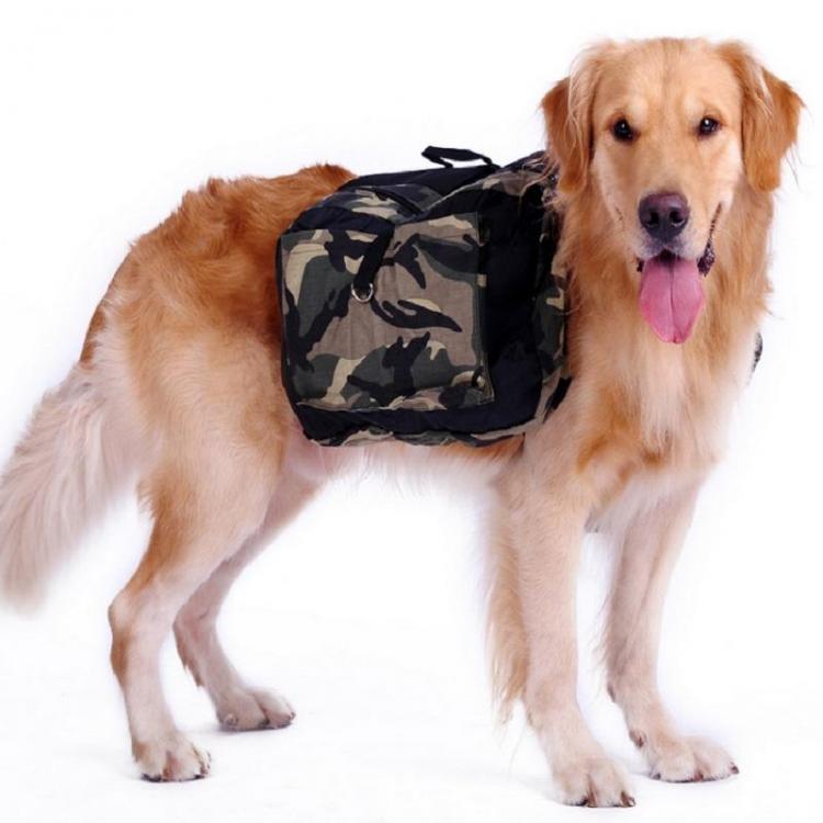 shopping ציוד לחיות מחמד Outdoor large dog bag carrier Backpack Saddle Bags Camouflage big dog travel Carriers for Hiking